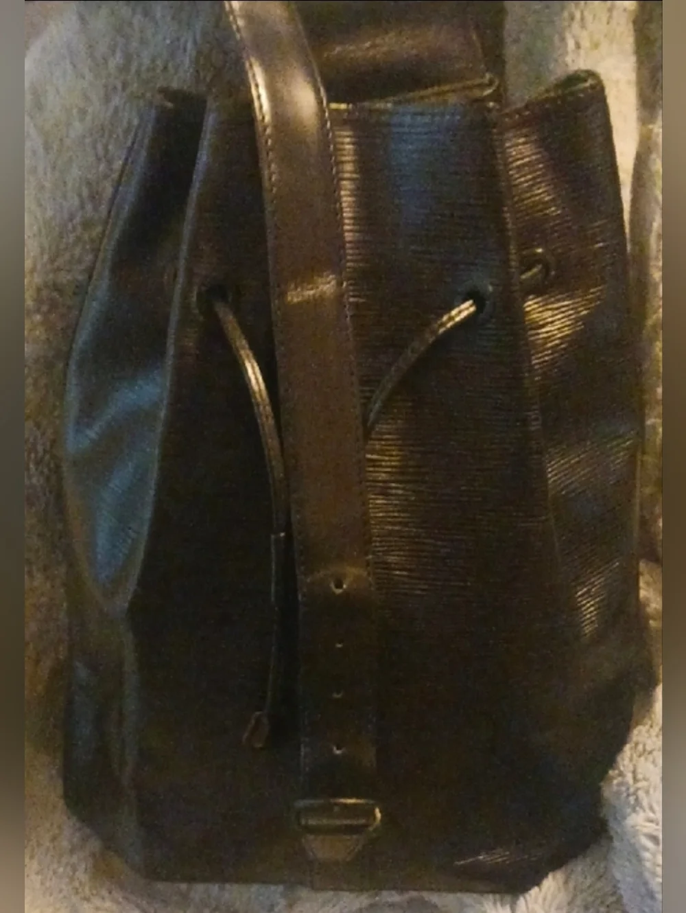 Louis Vuitton Black Epi Leather Sac A Dos .(preloved )